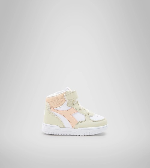 DIADORA RAPTOR MID TD, SNEAKERS UNISEX - BAMBINI E RAGAZZI, BEIGE (BEIGE ALABASTRO/ROSA PASTELLO), 21 EU