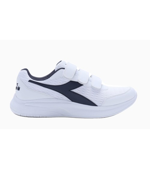 DIADORA EAGLE 5 V SCARPE DA RUNNING UNISEX, WHITE CLASSIC NAVY 38 EU