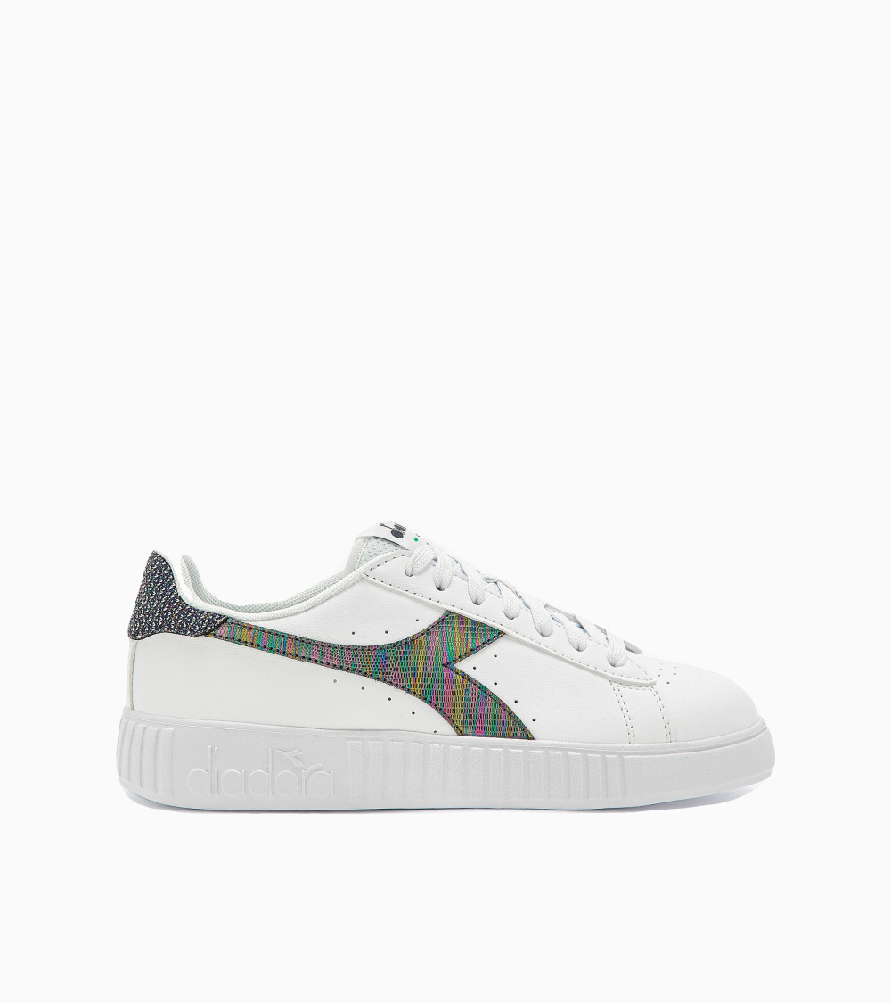 DIADORA STEP P REFRACTION, SCARPE DA GINNASTICA DONNA, WHITE BLUE CORSAIR, 37 EU