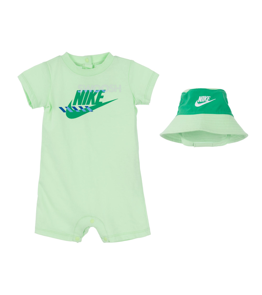 NIKE B NSW PE ROMPER BKT HAT SET