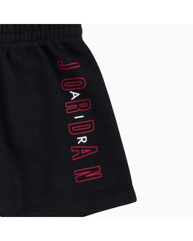 JORDAN COMPLETO T-SHIRT E BERMUDA NIKE BAMBINO BIMBO BLACK 65A398 12M74CM