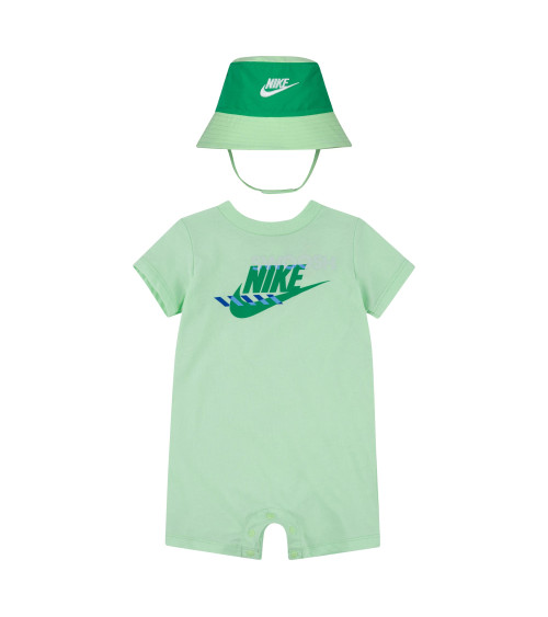 NIKE B NSW PE ROMPER BKT HAT SET