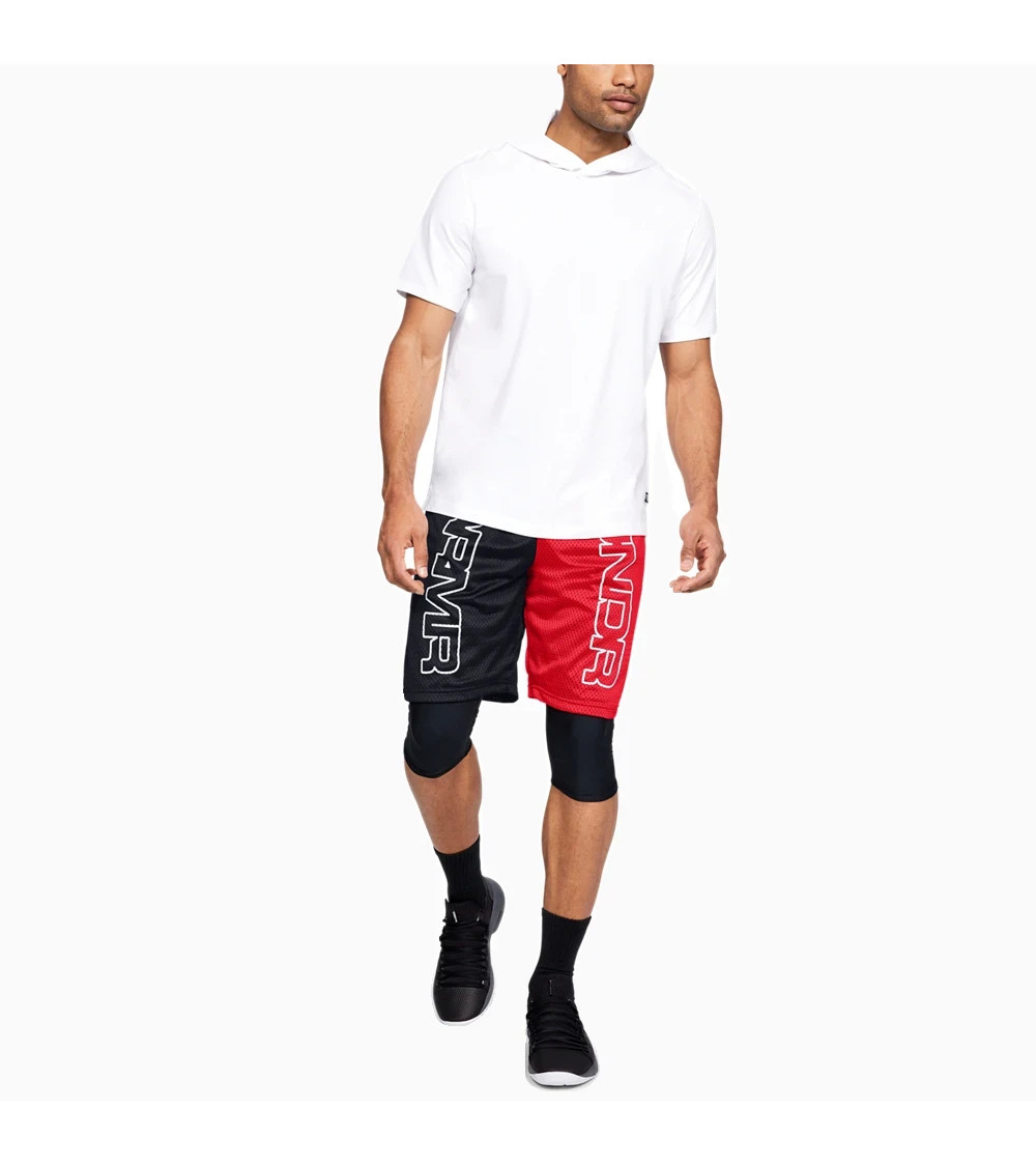 Under Armour Baseline Shorts Herren - Schwarz/Rot!