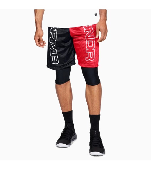 Under Armour Baseline Shorts Herren - Schwarz/Rot!