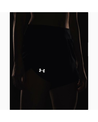 Under Armour Short UA Fly-by Elite Femme - Noir - Taille Haute -