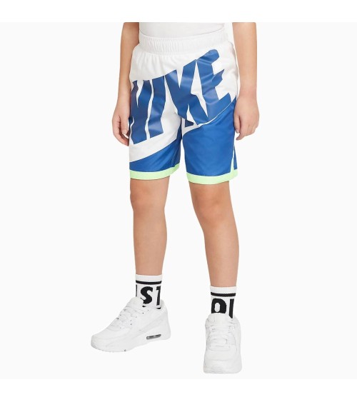 NIKE SHORTS BERMUDA AZZURRO-BIANCO DA BAMBINO 86H804-U89