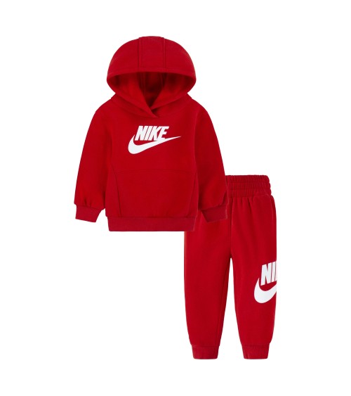 NIKE TUTA DA BAMBINI CLUB FLEECE ROSSA TAGLIA 2-3 A CODICE 86L135-U10