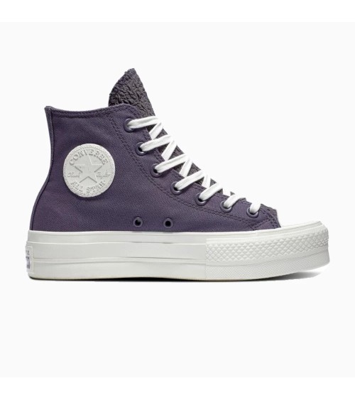 CONVERSE CHUCK TAYLOR ALL STAR LIFT DES DONNA DARK RAISIN DARK RAISIN EGRET 36 TAGLIA EUROPEA : 36