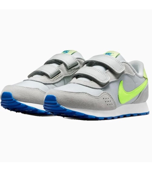 NIKE MD VALIANT BPV, SCARPE DA GINNASTICA, GREY FOG/VOLT-GAME ROYAL-WHITE, 29.5 EU