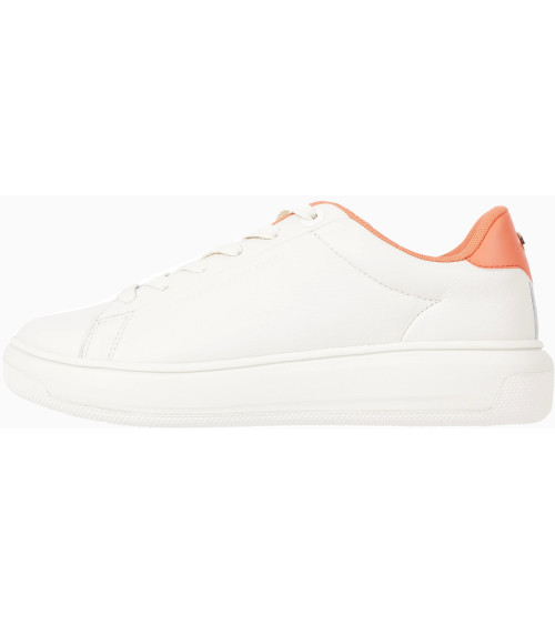 Sneakers basse Tommy Hilfiger in pelle con suola colorata