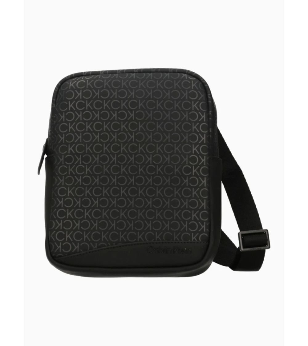 Calvin Klein Rubberized Conv Reporter S Mono - Stylish Black Bag