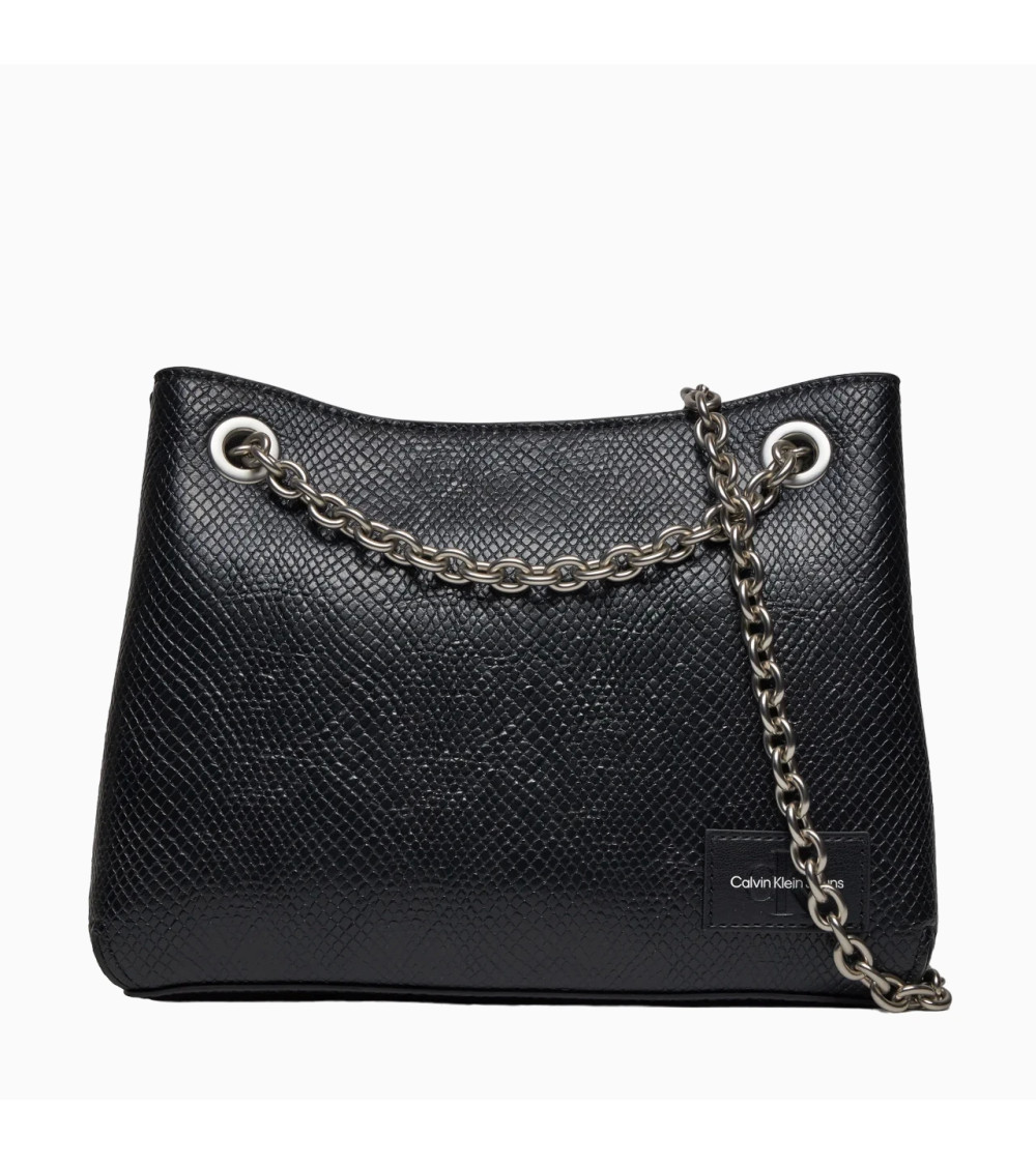 Calvin Klein Sculpted Snake Shoulder Bag - Sustainable Elegance