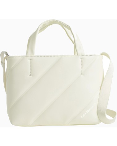 Calvin Klein Stepp Micro EW Tote 22 - Schick in Weiß