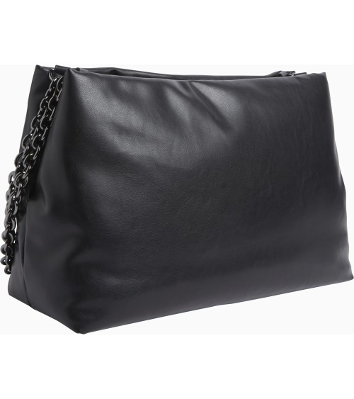 Calvin Klein MICRO MONO TOTE PU - elegante schwarze Tasche