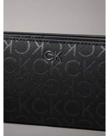 Calvin Klein CK Daily Bifold Wallet - Chic Black Monogram Design