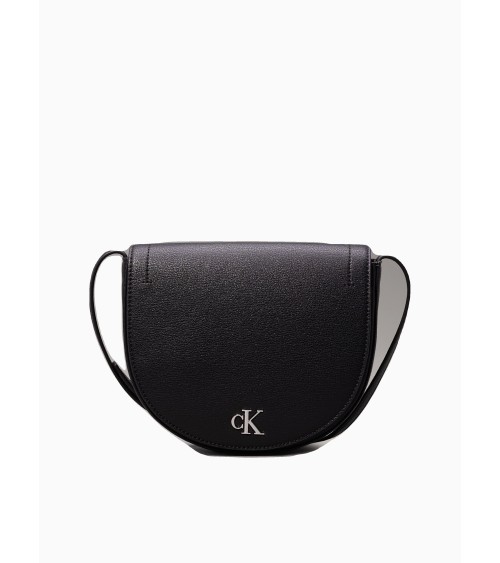 Bolsa CK Minimal Monogram Saddle22 Negra para Mujer