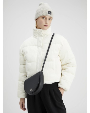 Meta Title: Borsa Calvin Klein Minimal Monogram Saddle22 - Nero