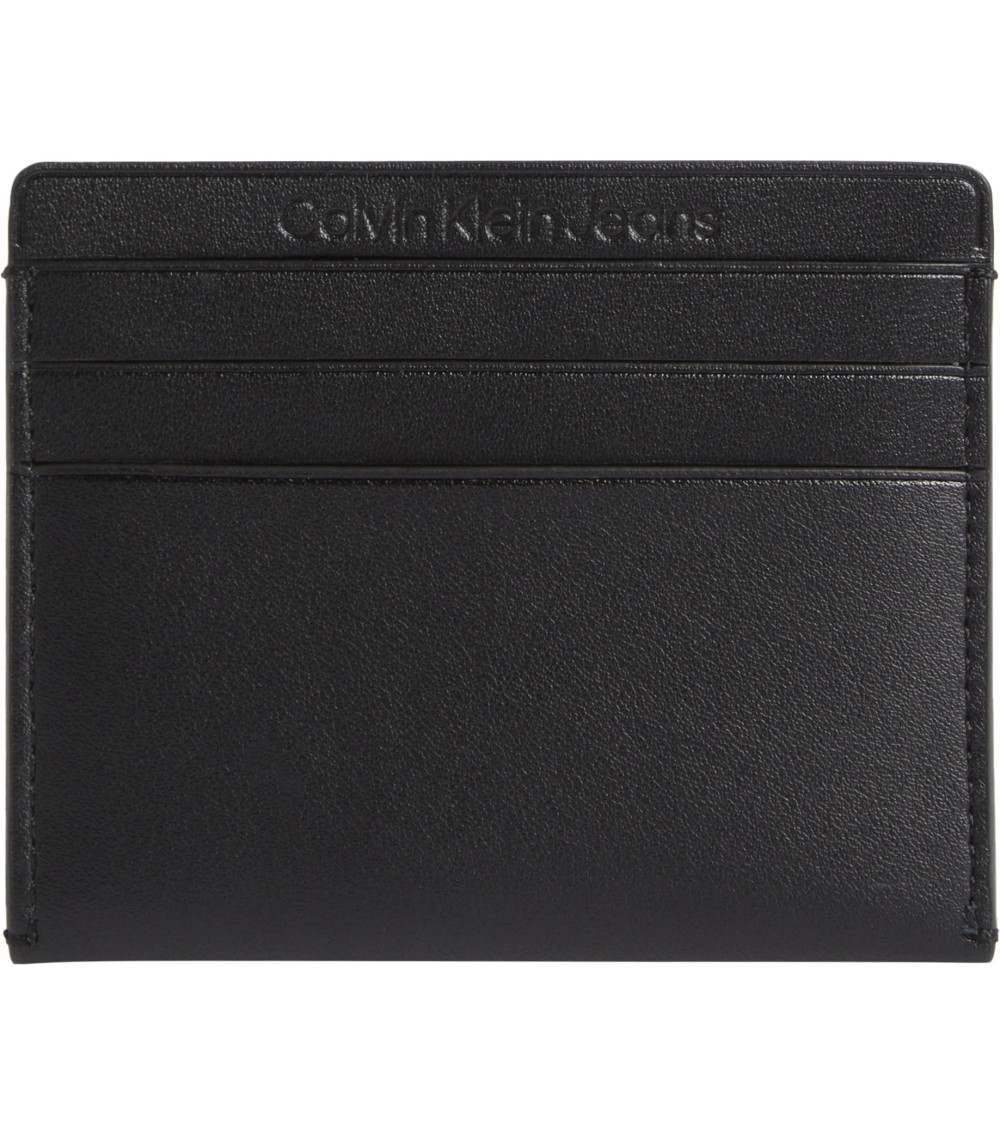 Calvin Klein Sculpted Cardcase - Elegant Black Wallet