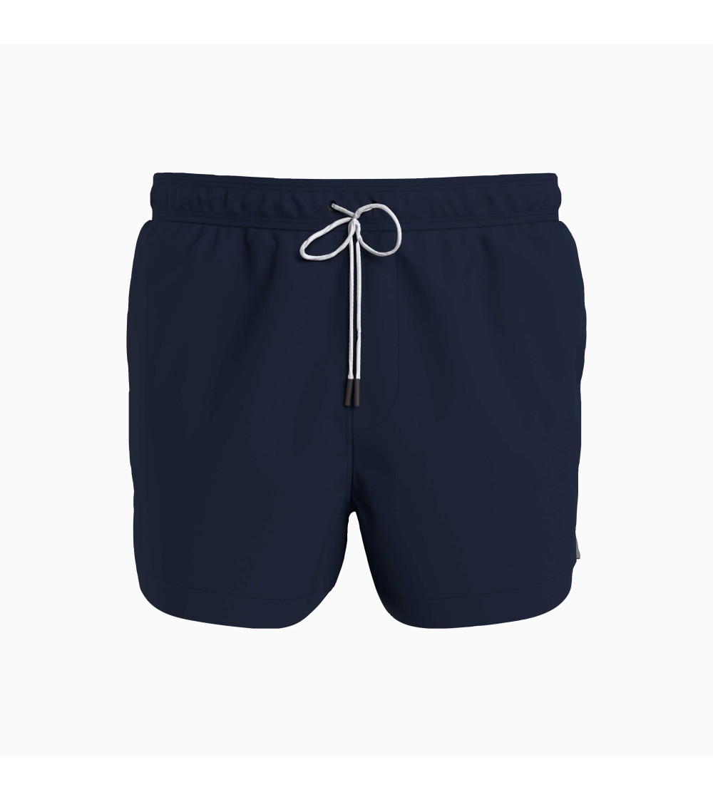 Calvin Klein Men's Black Swim Shorts - Trendy and Cozy Wear
