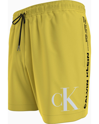 Calvin Klein Pantalón de Baño para Hombre Amarillo Talla L