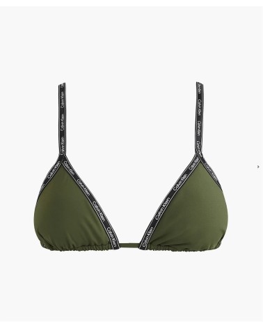 **Meta Title:** Soutien-gorge Triangle CK Vert - Élégant