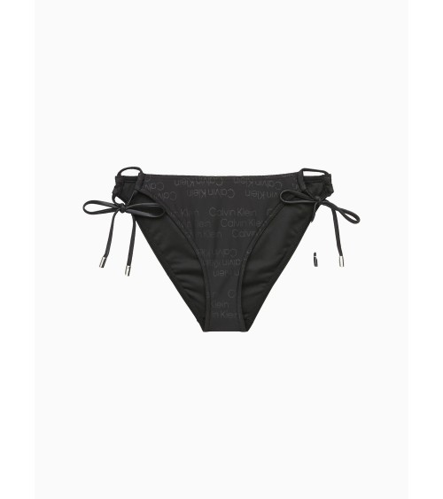 **Meta Title:** Slip Calvin Klein Negro para Mujer con Lazos