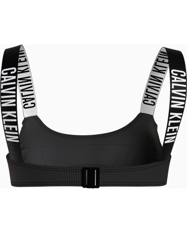 Calvin Klein Bralette Bikini Top in Black | Stylish Swimwear M