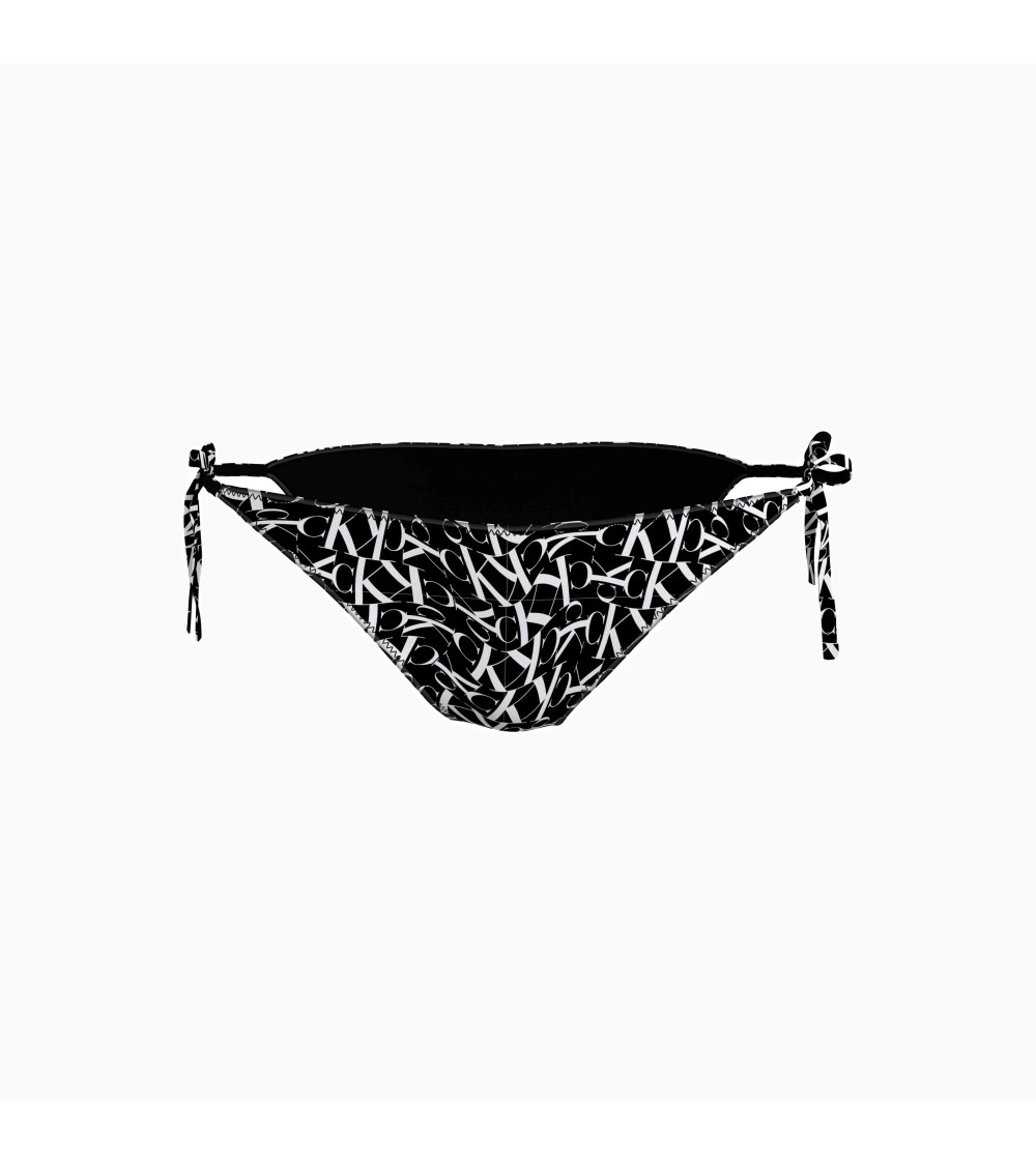 Calvin Klein String Side Tie-Print Bikini Bottoms - Chic Design