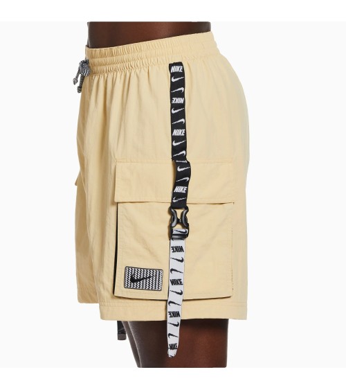 NIKE COSTUME UOMO LOGO TAPE BEIGE, M