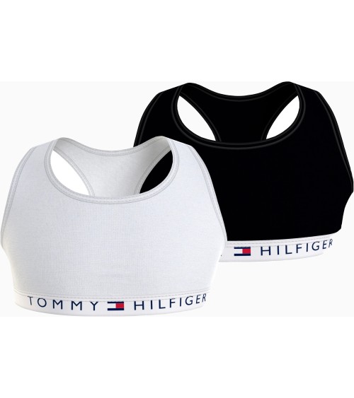 Tommy Hilfiger Bralette für Mädchen - Weiß/Schwarz - Bequem & sch