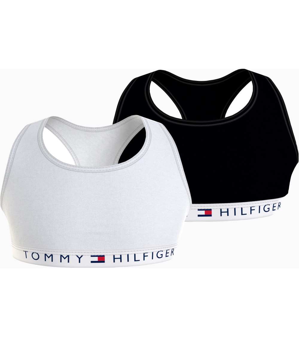 Tommy Hilfiger Bralette für Mädchen - Weiß/Schwarz - Bequem & sch