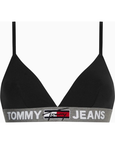 Bralette Tommy Hilfiger nera elastica per comfort e stile