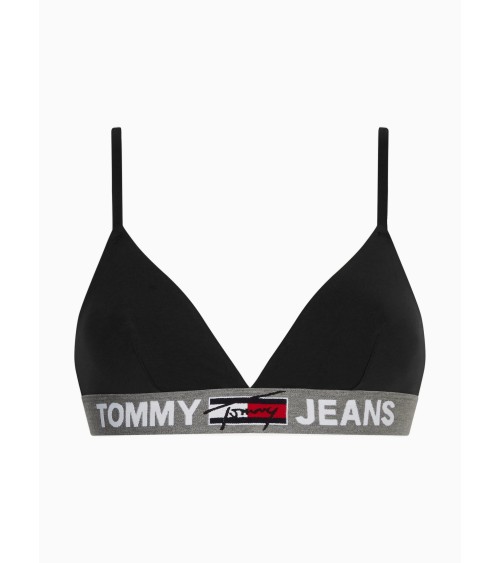 Bralette Tommy Hilfiger nera elastica per comfort e stile