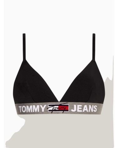 Bralette Tommy Hilfiger nera elastica per comfort e stile