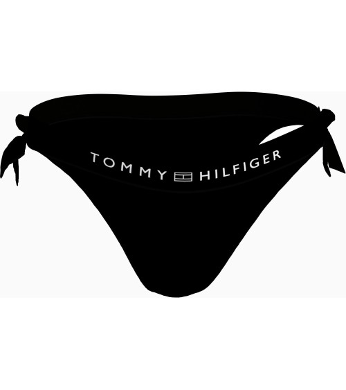 Slip Bikini Tommy Hilfiger Nero con Laccetti Elegante e Comodo