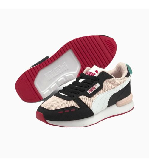 PUMA PUMA R78 JR, SNEAKER, UNISEX - BAMBINI E RAGAZZI, ROSA (LOTUS/PUMA WHITE/PUMA BLACK), 37.5 EU