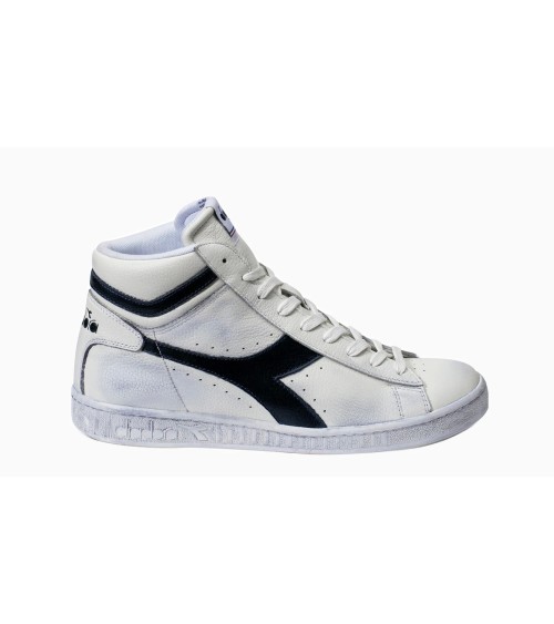 DIADORA GAME L HIGH WAXED, SNEAKER UNISEX - ADULTO, BIANCO WHITE BLACK W, 36.5 EU STRETTA