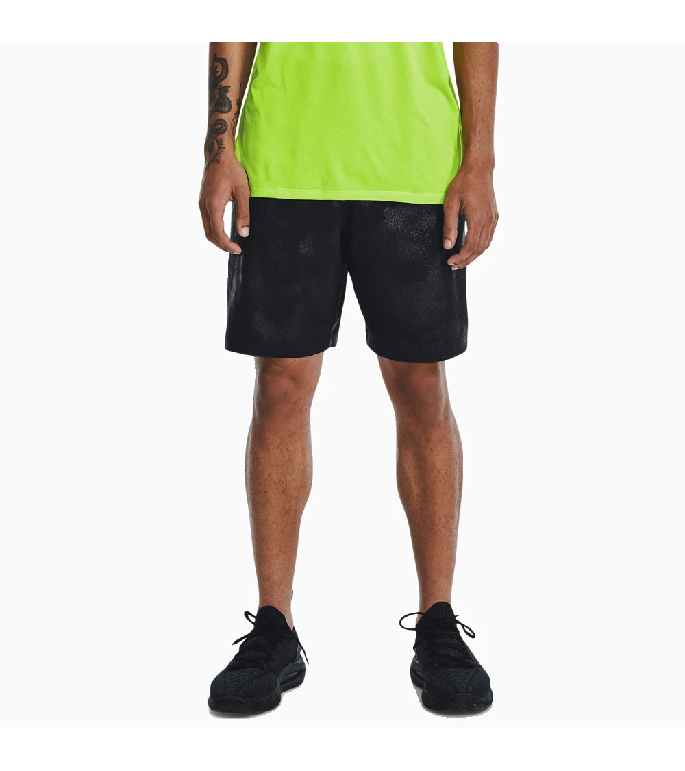 Short UA Homme Noir - Woven Emboss - Sport & Training