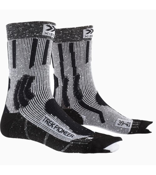 X-SOCKS TREK PIONEER SOCKS SOCKS, UNISEX – ADULTO, OPAL BLACK/FLOCCULUS WHITE, 35-38