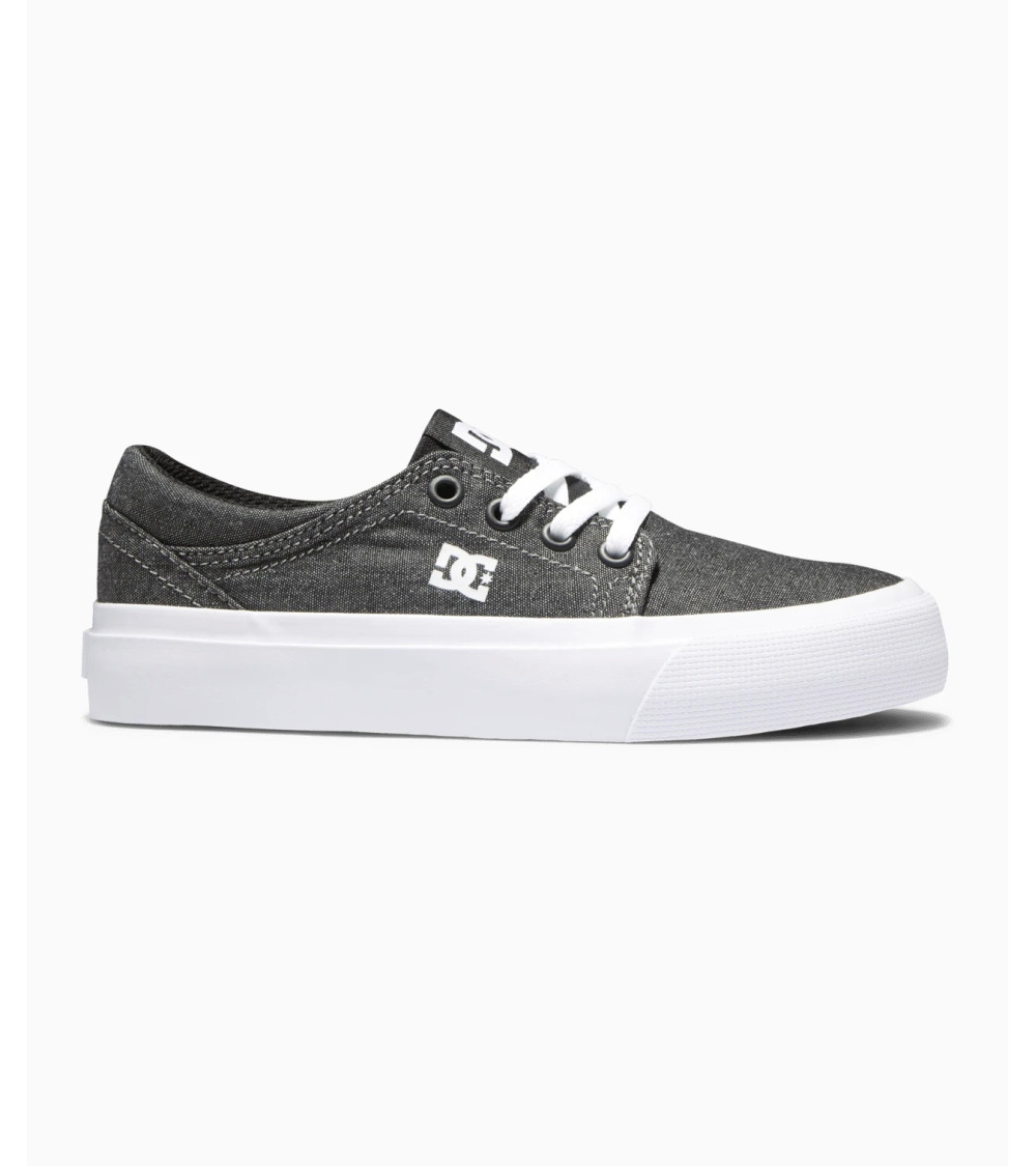 DC SHOES TRASE, SCARPE DA GINNASTICA DA RAGAZZA, GRIGIO (GRIGIO, GRIGIO, NERO, GRIGIO), 32 EU