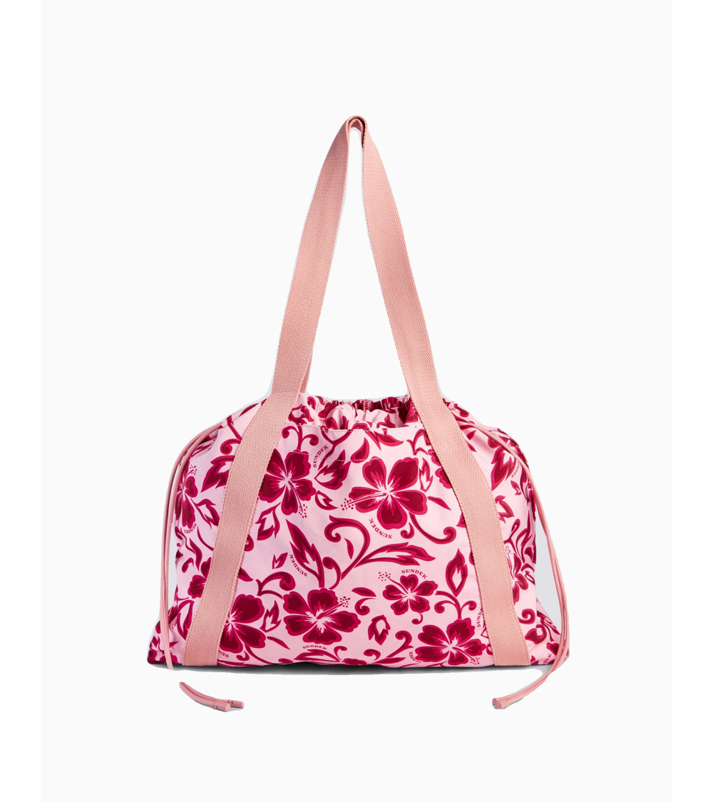 SUNDEK AVA NYLON BAG WITH CANVAS HANDLE