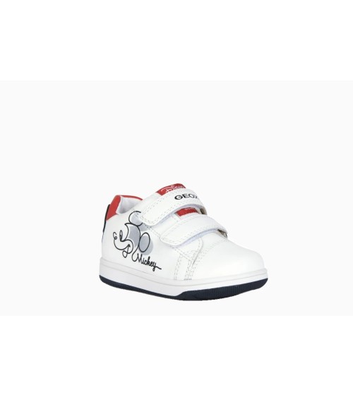 GEOX B NEW FLICK BOY, SCARPE DA GINNASTICA BIMBO 0-24, BIANCO NERO, 20 EU