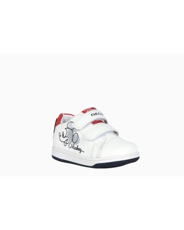 GEOX B NEW FLICK BOY, SCARPE DA GINNASTICA BIMBO 0-24, BIANCO NERO, 20 EU