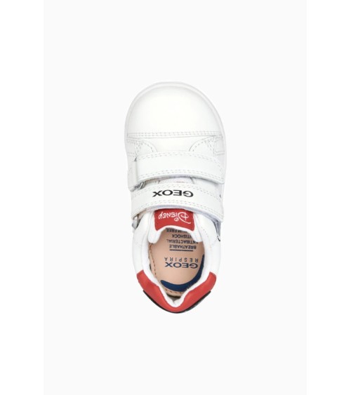 GEOX B NEW FLICK BOY, SCARPE DA GINNASTICA BIMBO 0-24, BIANCO NERO, 20 EU
