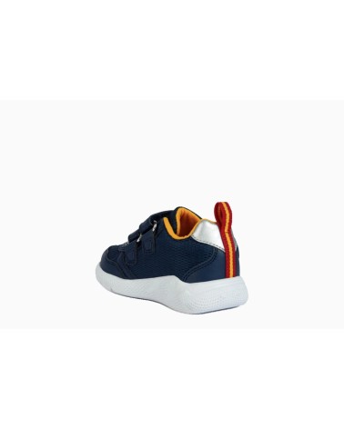 GEOX B SPRINTYE BOY, SCARPE DA GINNASTICA, NAVY YELLOW, 20 EU