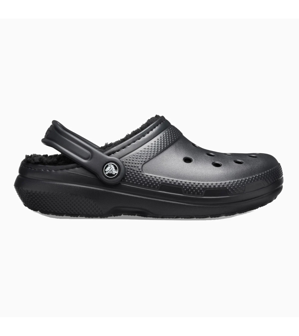 CROCS CLASSIC LINED CLOG, ZOCCOLI UNISEX - ADULTO, BLACK/BLACK, 45/46 EU