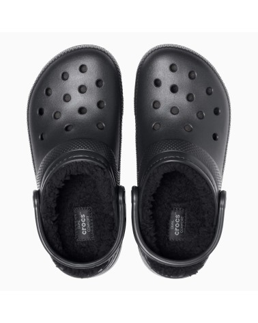 CROCS CLASSIC LINED CLOG, ZOCCOLI UNISEX - ADULTO, BLACK/BLACK, 45/46 EU