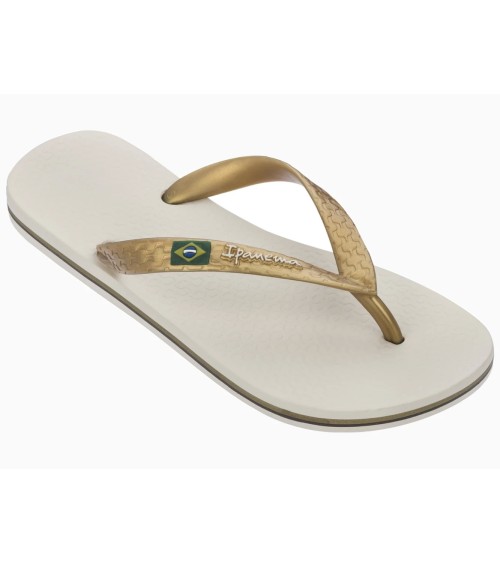 IPANEMA CLAS BRASIL II FEM, INFRADITO DONNA, BEIGE/GOLD, 35 EU