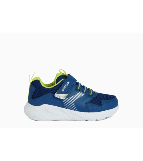 GEOX J SPRINTYE BOY, SCARPE DA GINNASTICA, AVIO LIME, 27 EU STRETTA
