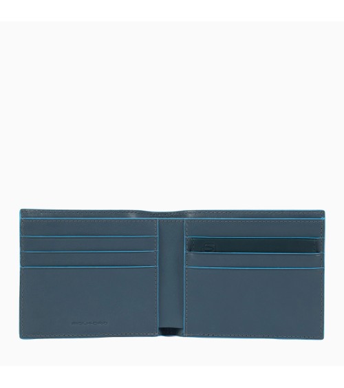Piquadro Blue Square Wallet - Leather Men's Wallet - Shop Now!